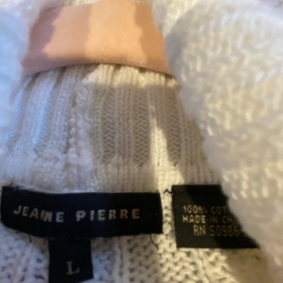 JEANNE PIERRE Cream Cowl Neck Sweater - Picture 3 of 3